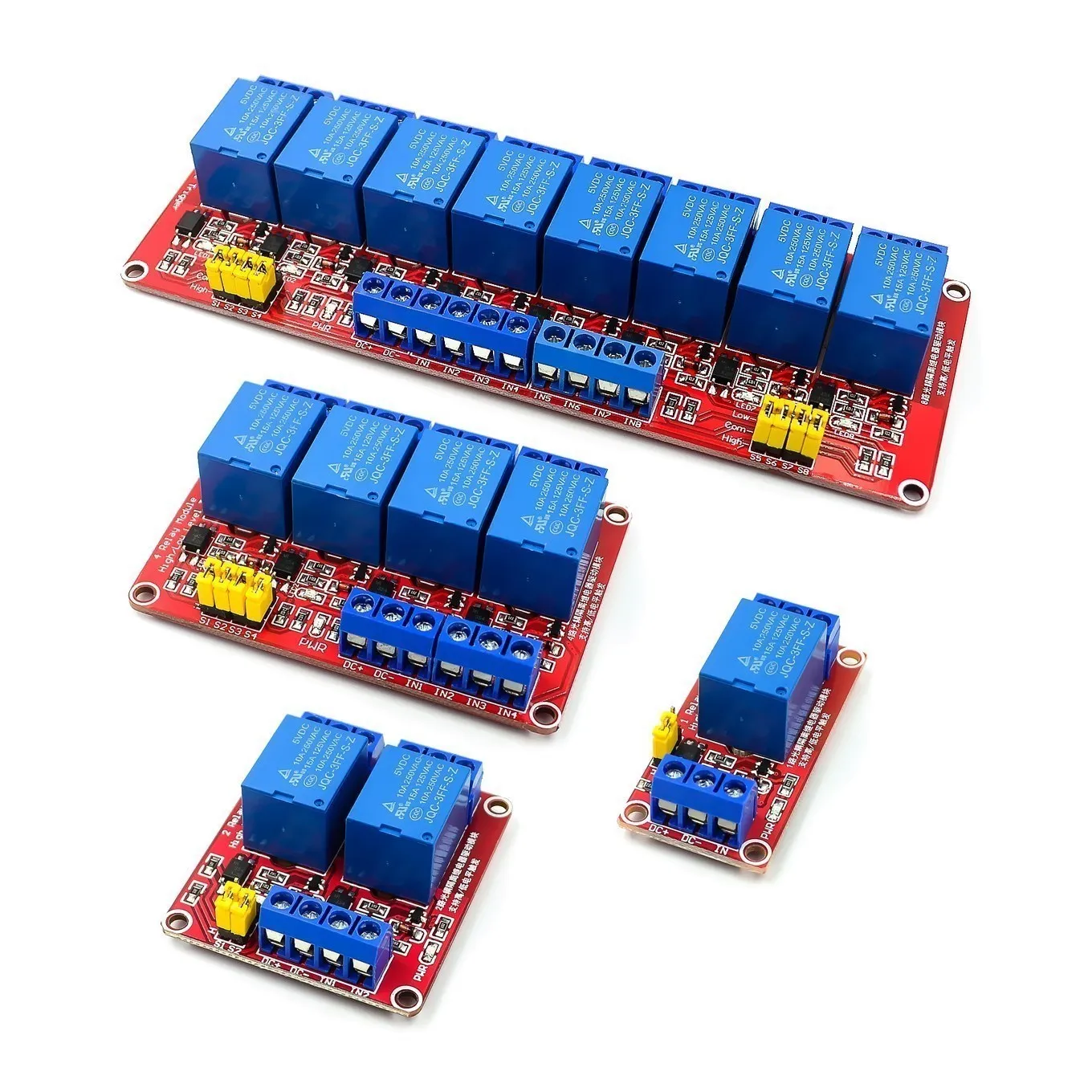 Relay 8 Channel Board - 1 2 4 8 canales 5V