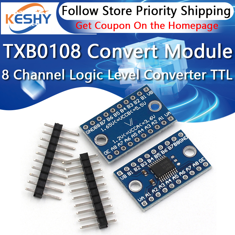 Level Shifter 3.3V - 3,3 V 5V TXS0108E convertidor de