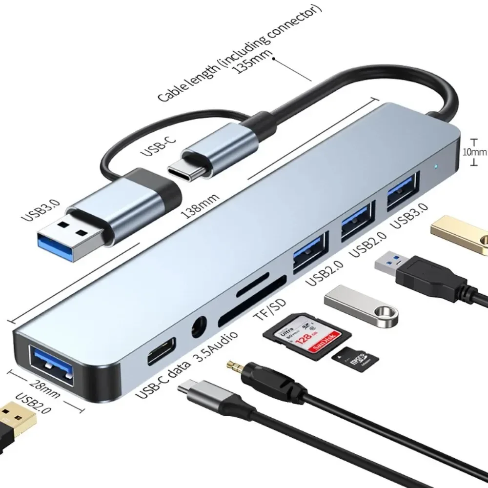 Home Assistant Sd - Hub de USB-C 8 en 2