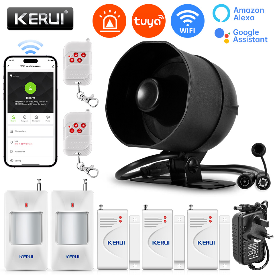 Smart Home Automation Diy - KERUI-sistema de alarma de sirena de