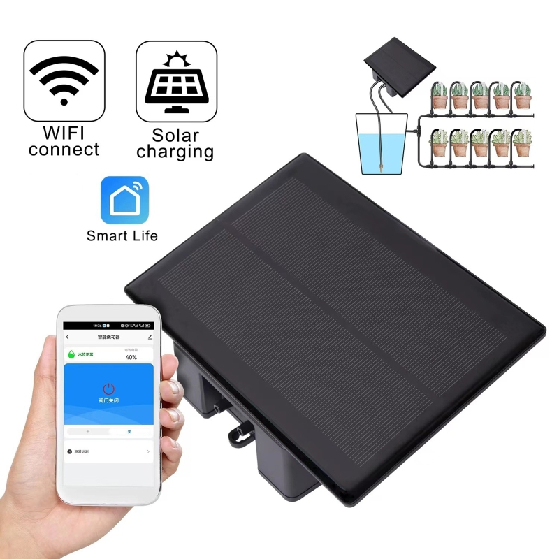 Smart Home Automation Diy - Kit de riego automático Solar WIFI,