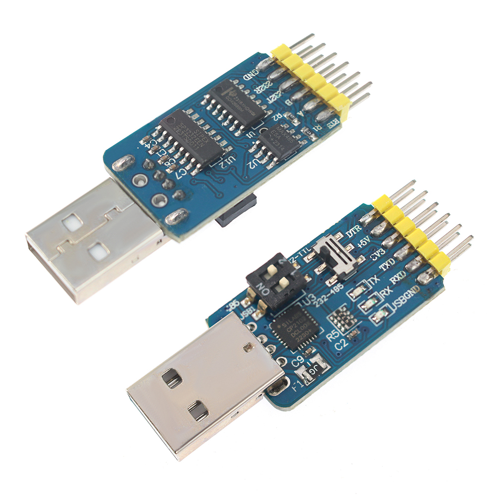 Adaptador serie USB 6 en 1 CP2 - Level Shifter 3.3V reseña y precio