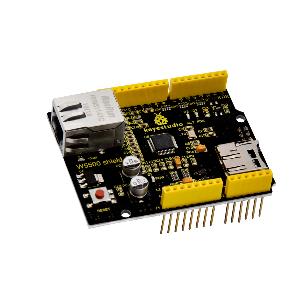 Keyestudio W5500 Ethernet Shie - Ethernet Module W5500 reseña y precio