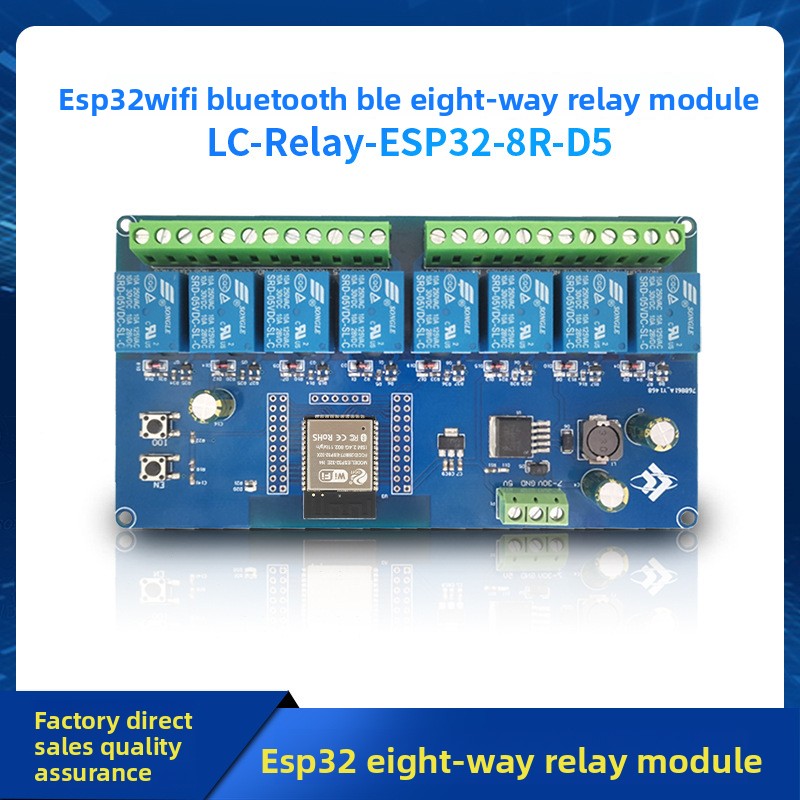 Placa de Desarrollo ESP32 DC5- - Relay 8 Channel Board reseña y precio