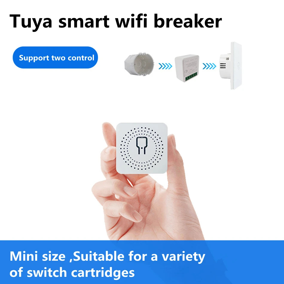 Control de vía Tuya Mini 16A W - Smart Home Automation Diy reseña y precio