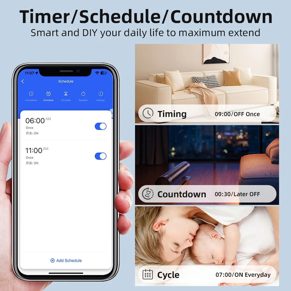 Control de vía Tuya Mini 16A W - Smart Home Automation Diy reseña y precio