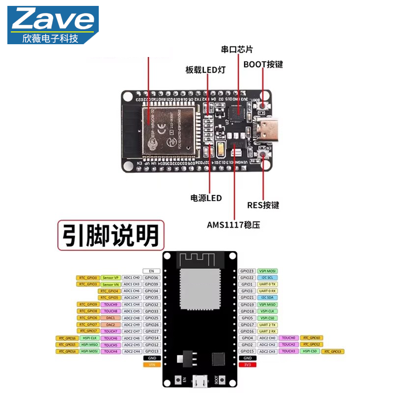 Placa de Desarrollo ESP32 WiFi - Level Shifter 3.3V reseña y precio
