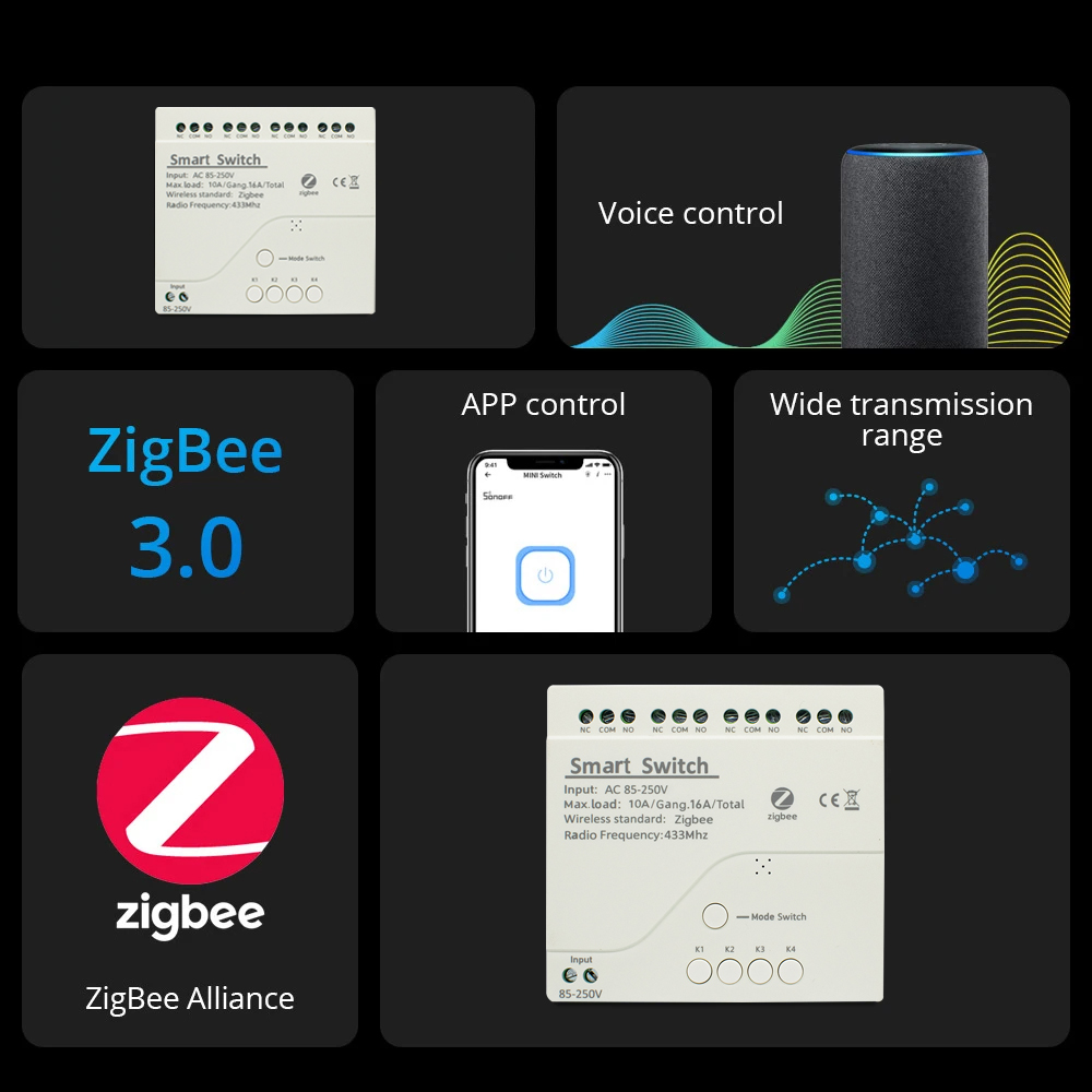 Módulo de relé ZigBee de 1 can - Smart Home Automation Diy reseña y precio