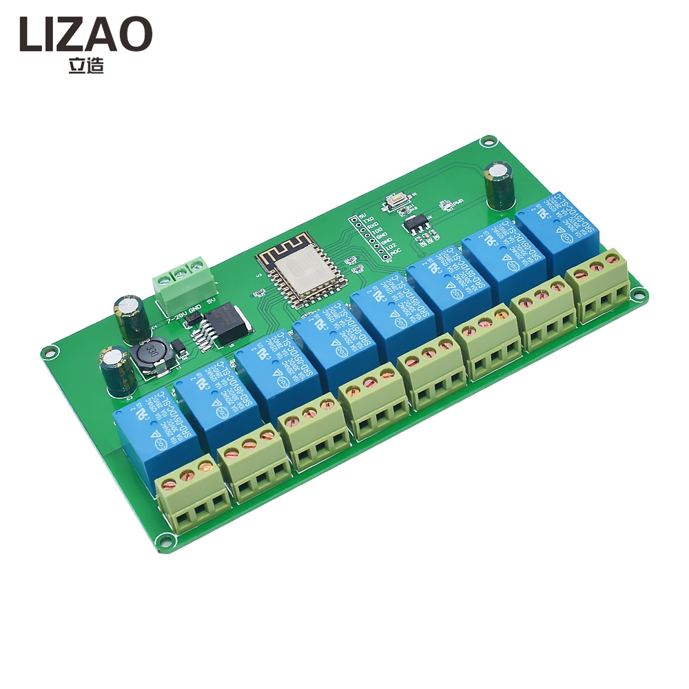 Módulo de Relé WiFi LIZAO de 2 - Relay 8 Channel Board reseña y precio