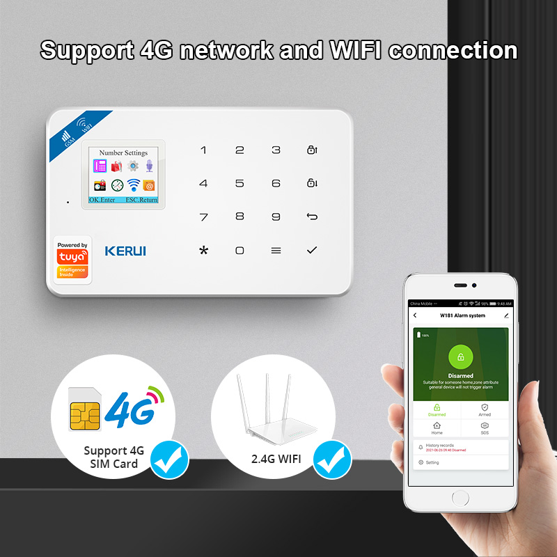 KERUI-Kit de sistema de alarma - Smart Home Automation Diy reseña y precio