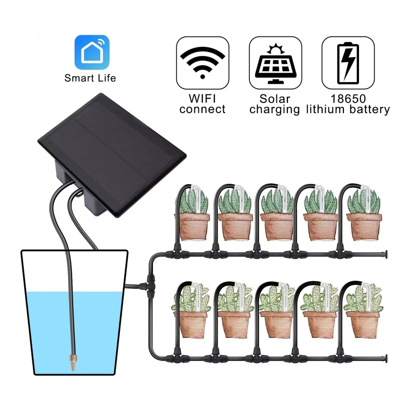 Kit de riego automático Solar  - Smart Home Automation Diy reseña y precio